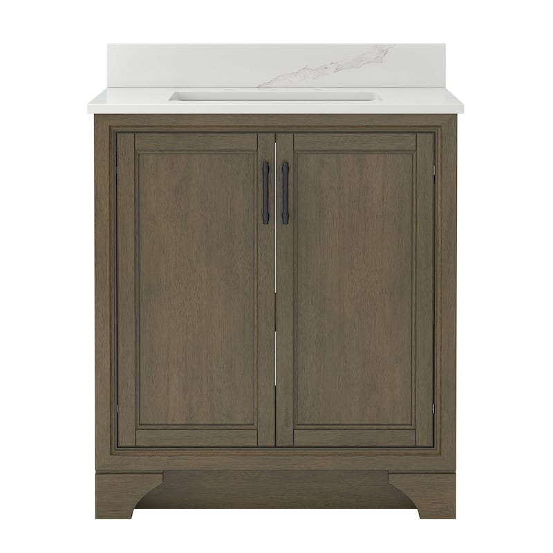CRAFT + MAIN LCVT3122-QCB Lanagan 31" Free Standing Single Basin - Shaded Timber