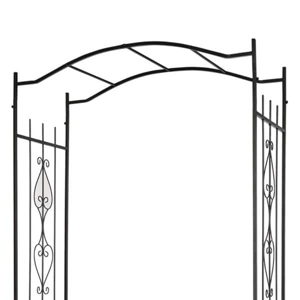 Bridge Roof Wrought Iron Arches Plant Climbing Frame - 43.31 x 17.52 x ...