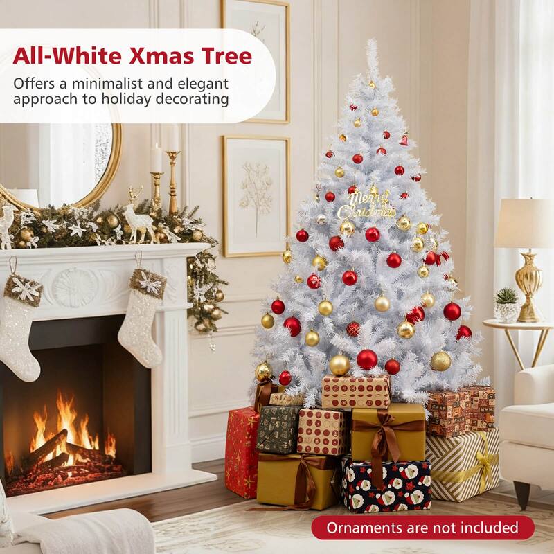 Costway 6/7 FT Artificial Christmas Tree with 1000/1346 Branch Tips - See Details