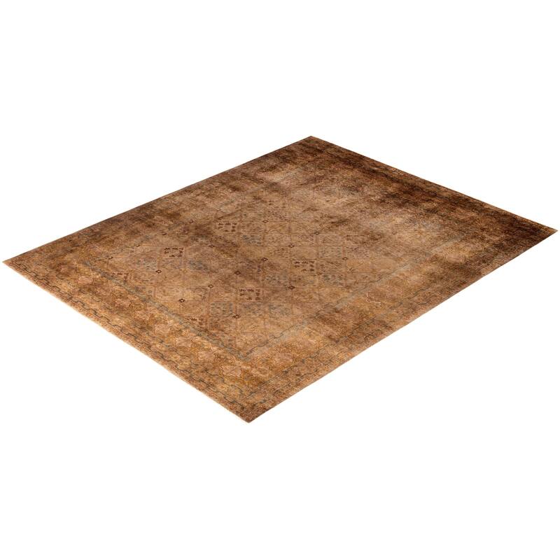 Overdyed One-of-a-Kind Hand-Knotted Area Rug - Gold - 8' 3" x 10' 2"