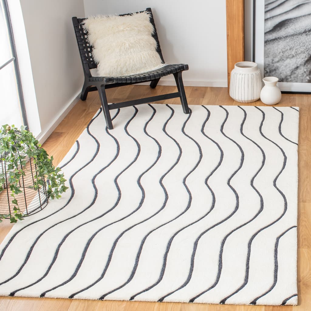 SAFAVIEH Handmade Fifth Avenue Adrian Mid-Century Modern Wool Rug