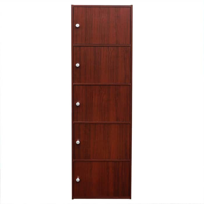 Home Basics 6 Cube Cabinet, Mahogany