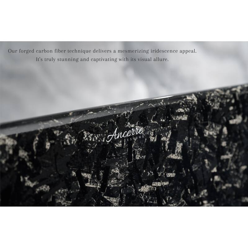 Anjuna 67" Freestanding Forged Carbon Fiber Bathtub