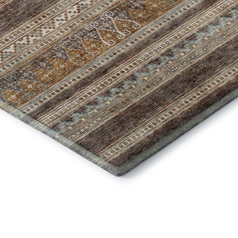Premium Washable Super Soft Boho Stripe Mayfield Rug