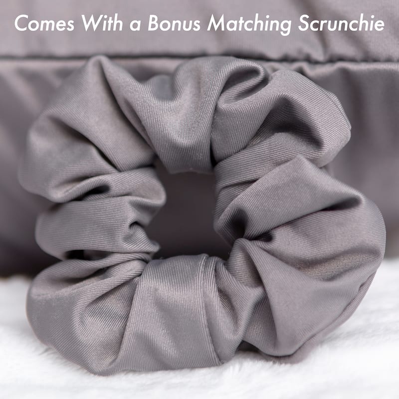 Beauty Pillow Cover Keeps Hair Tangle Free and Bonus Matched Scrunchie