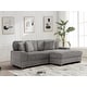 preview thumbnail 19 of 153, 118.4"W Plush Modular Sectional Sofa with Pillows 2 Piece Light Grey - Right Facing