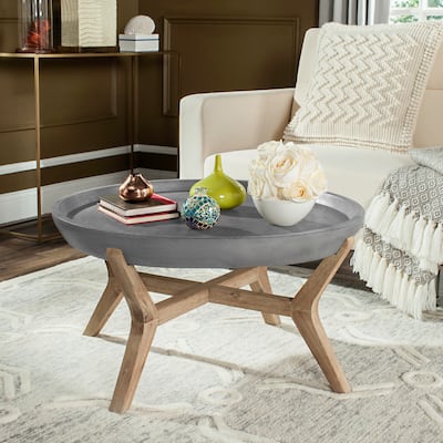 SAFAVIEH Gwladys Indoor/ Outdoor Coffee Table - 33.4" x 33.4" x 18.1" - 33Wx33Dx18H
