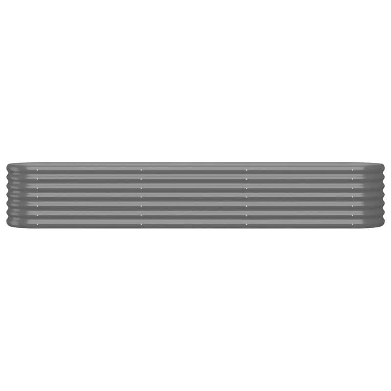 vidaXL Garden Raised Bed Patio Outdoor Raised Planter Box Powder-coated Steel