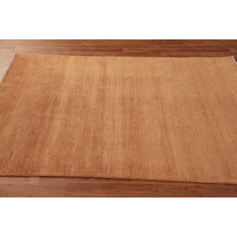 Gabbeh Modern Oriental Rug Hand-Knotted Living Room Wool Carpet - 4'8" x 6'4"
