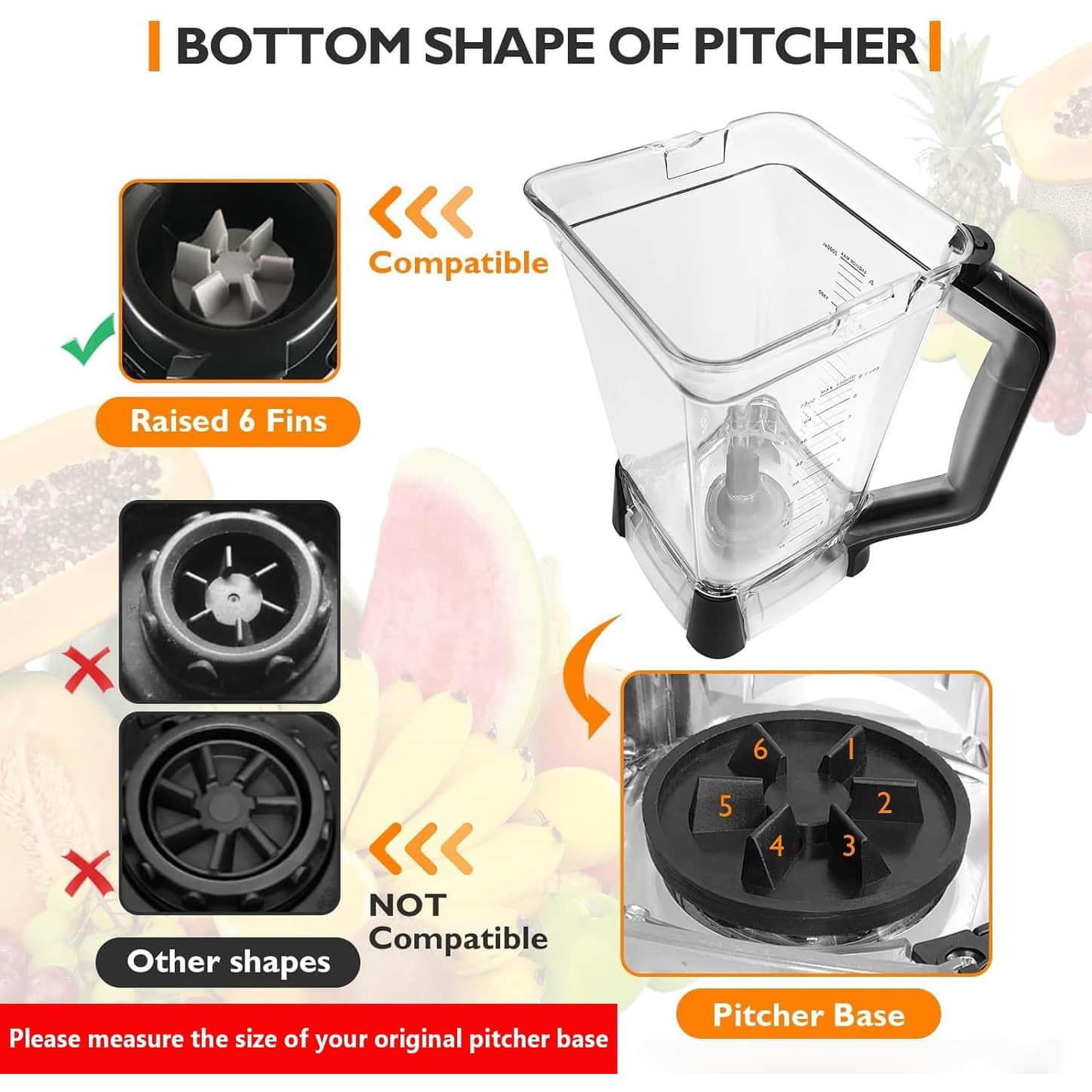 72 oz Replacement Pitcher for Ninja Blenders BL610,Blender Replacement