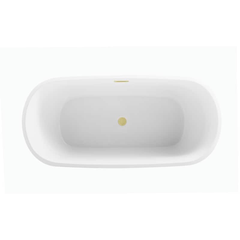 Cameron Soaking Bathtub in Glossy White