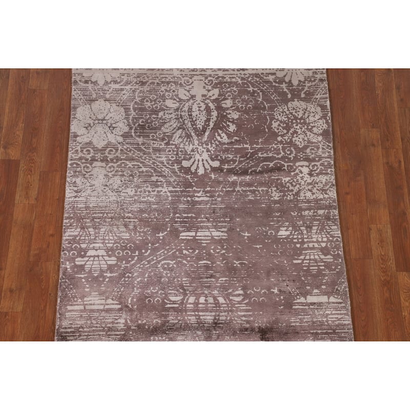 All-Over Abstract Indian Modern Area Accent Rug Handmade Wool Carpet - 3'7"x 5'4"