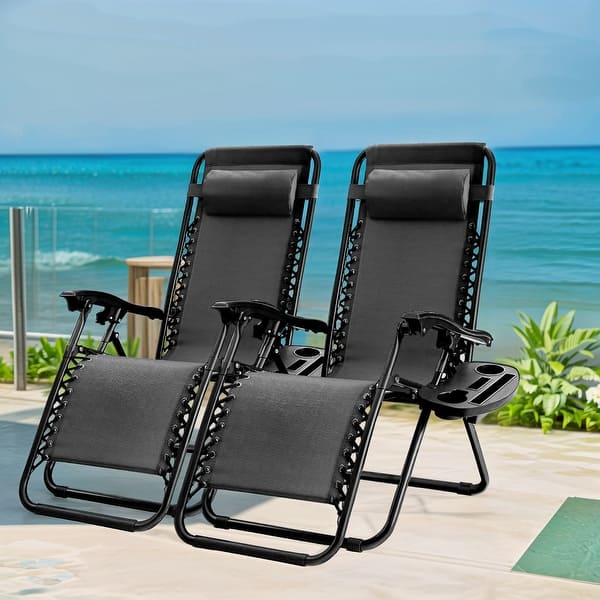Patio Recliner Home Zero Gravity Sun Lounger Reclining Chairs Zero