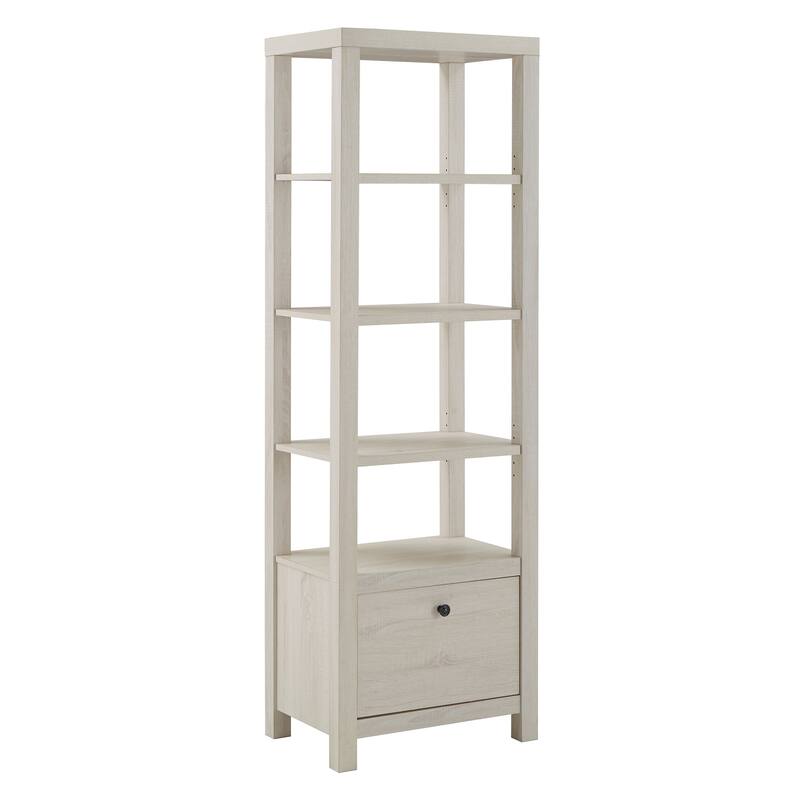 Hinesburg 4-tier/5-tier Adjustable Bookshelf with Drawer by iNSPIRE Q Classic