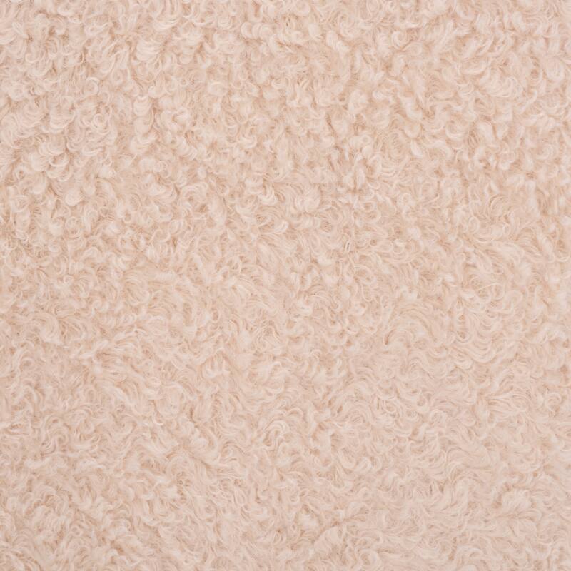 SAFAVIEH Couture Tessabella Teddy Fabric Ottoman