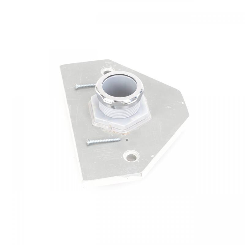 Chrome Plastic High Tank Toilet Panel - Replacement Part - Renovators Supply - Silver