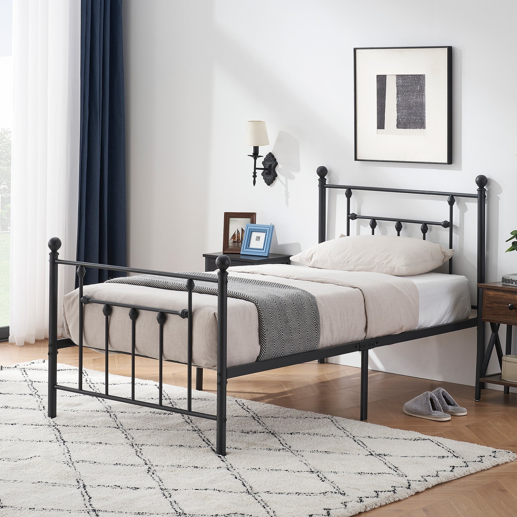 Victorian style queen bed frame sale