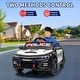 preview thumbnail 2 of 5, 12V Kids Ride-On Police Car with Remote Control, Flashing LED Lights, Powered Toy Vehicle