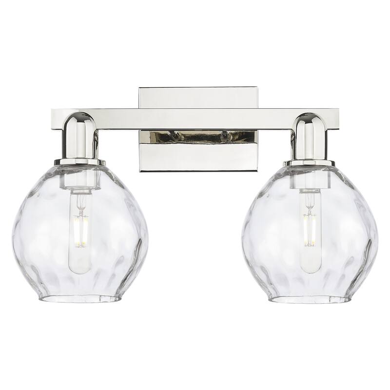 Innovations Lighting 716-2W-11-17 Waverly Vanity Waverly 2 Light 17" - Polished Nickel / Clear
