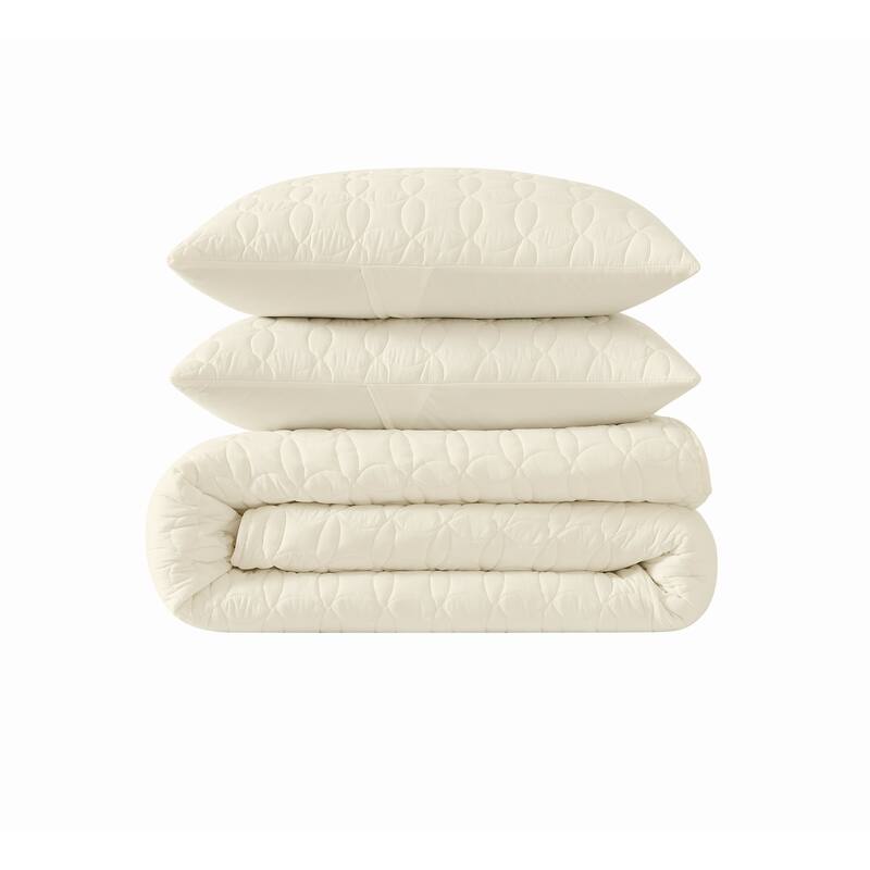 Cannon Geo Circle Solid Quilt Set