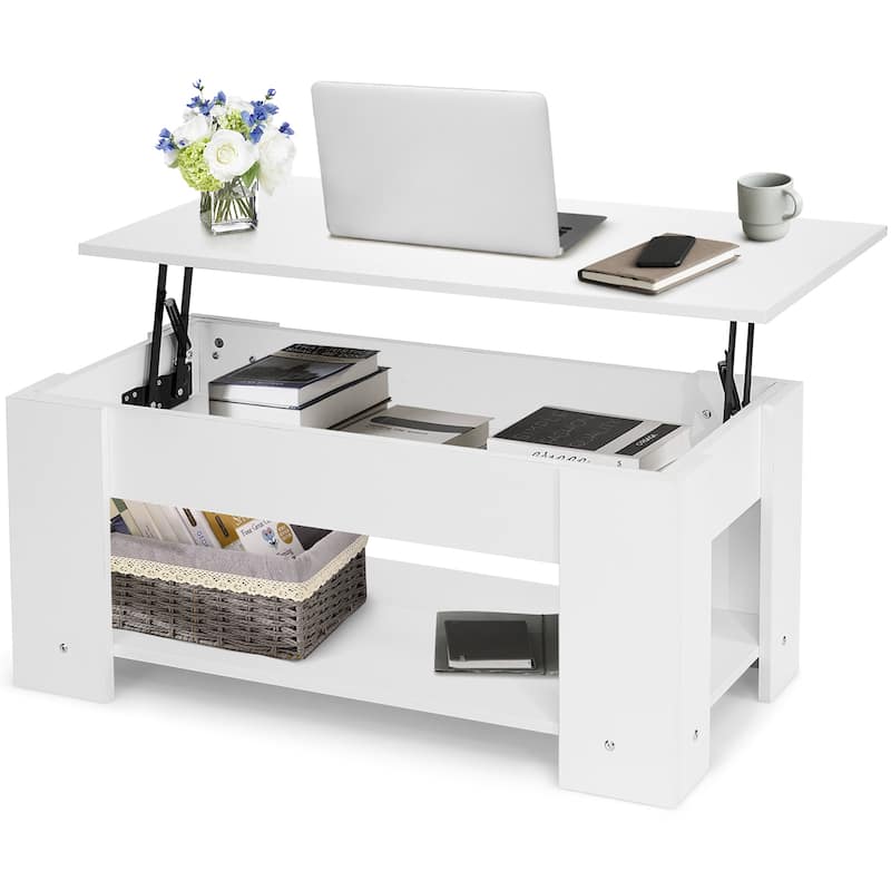 Costway Lift Top Coffee Table Modern Accent Table w/Hidden Storage - See Details