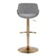 preview thumbnail 109 of 144, Silver Orchid Svellingen Adjustable Bar Stool with Rounded T Footrest - Set of 2