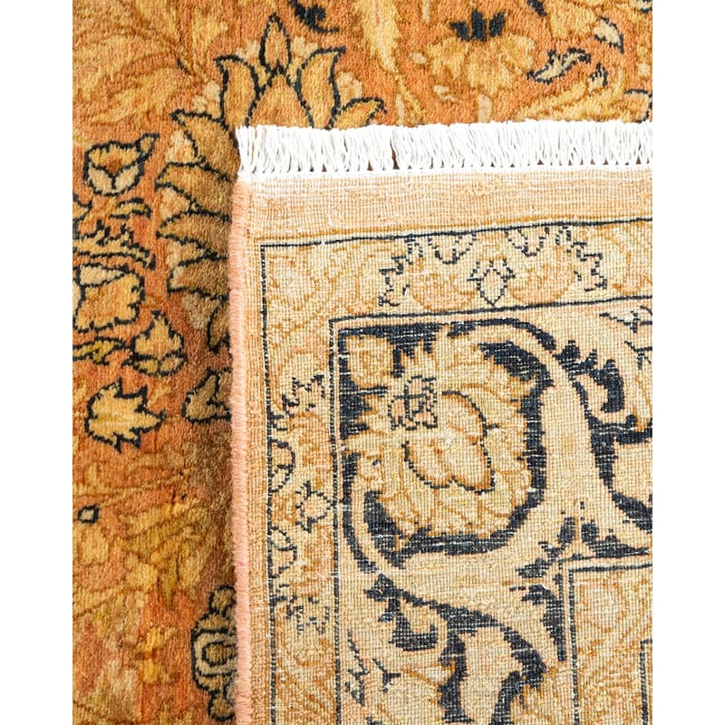 Overton Handknotted Wool Traditional Oriental Beige Area Rug - 4' x 6'