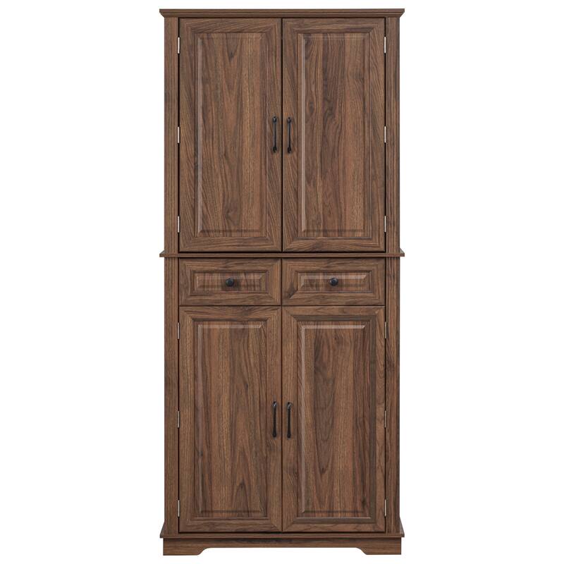 71" Tall Kitchen Pantry Cabinet Buffet Sideboard with Door Shelves & Drawers, Freestanding Cupboard Dining Room Storage Cabinet