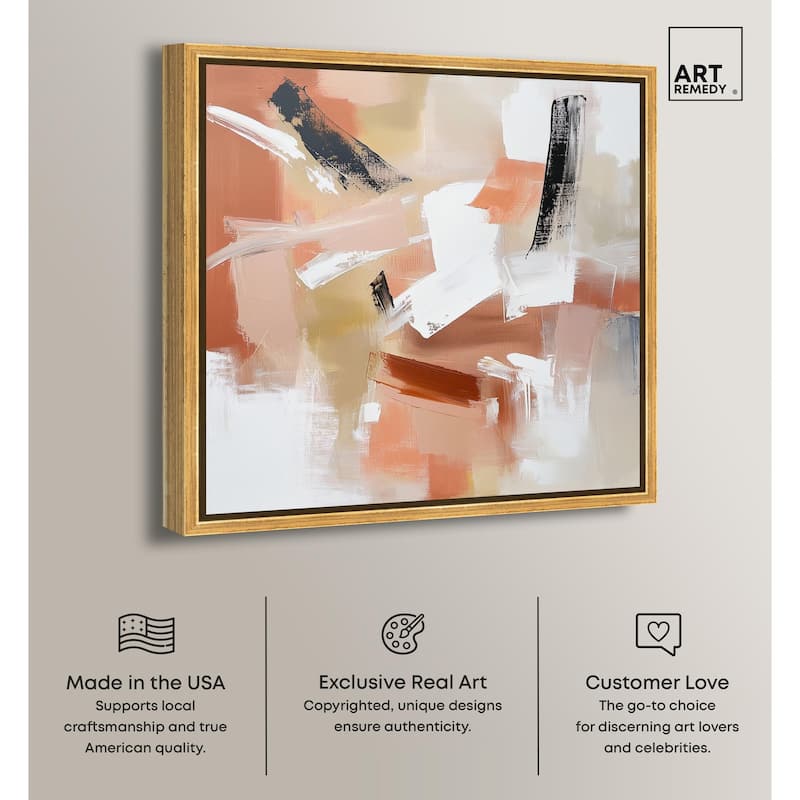 Rose and Rust III Canvas by Art Remedy