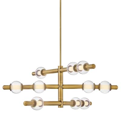 Hinkley Lighting 48335 Saxon 36" Wide LED Abstract Chandelier