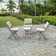 preview thumbnail 9 of 130, Riverstone Fully Assembled All-Weather Recycled HDPE Outdoor Folding Bistro table