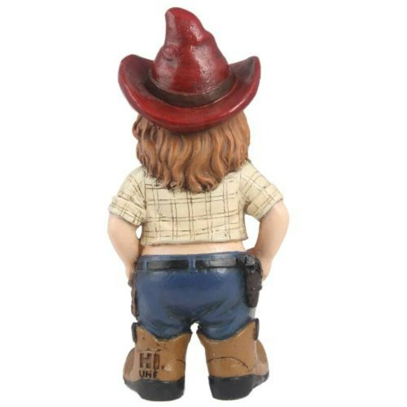 10.25" Texas Women Gnome Outdoor Garden Statue