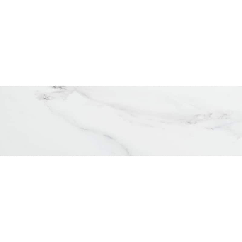 Minerva 4x13 Grey Matte Marble Look Porcelain Tile - Floor, Wall, Backsplash - Case of 10 (4 Sq. ft.) - Grey