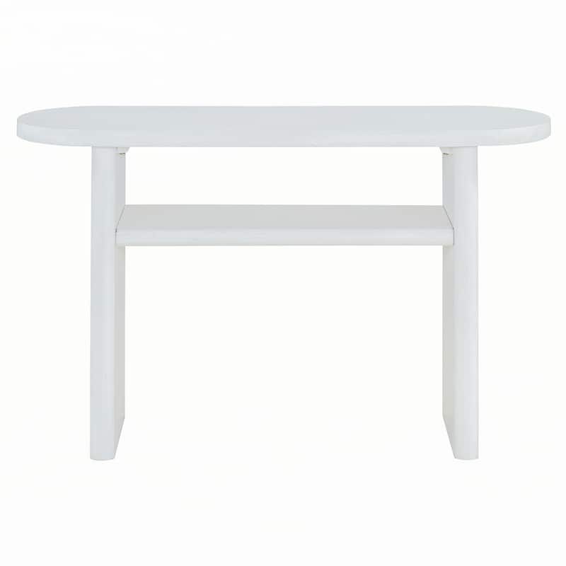 Elegant Minimalist Console Table(Antique White)