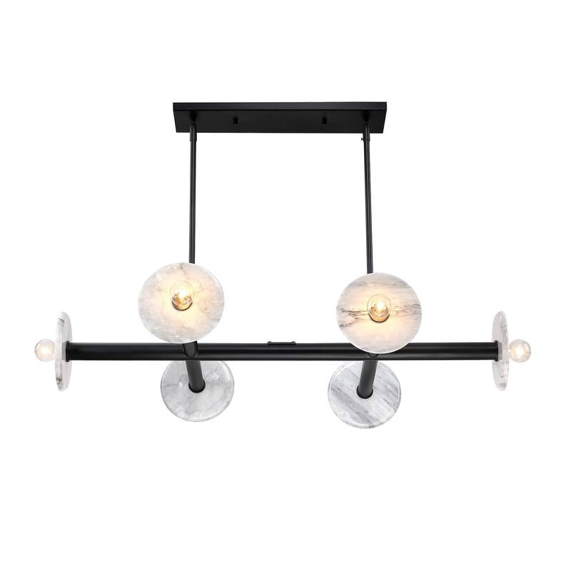 Designers Fountain D325C-6LCH Fina 6 Light 38" Wide Linear Chandelier