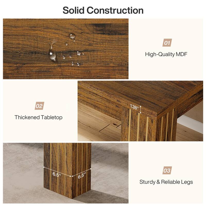 78.7-Inch Extra Long Computer Desk for 2 Person