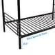 preview thumbnail 7 of 23, Iron Bed Bunk Bed with Ladder for Kids Twin Size White