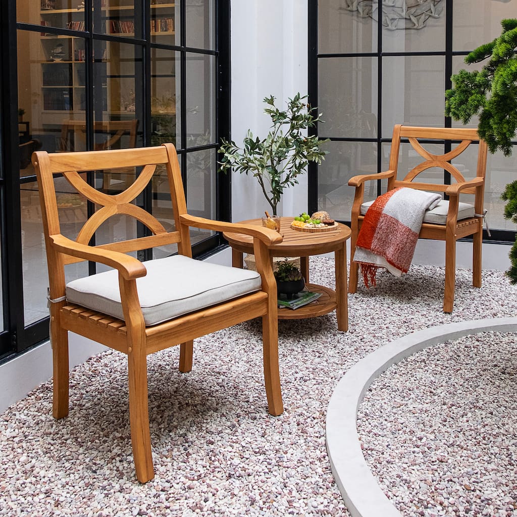 Cambridge Casual Lowell 3-piece Teak Outdoor Bistro Set