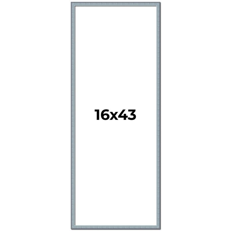 16x43 Frame Rustic Sky Blue Solid Wood Picture Frame | 0.75 Inch