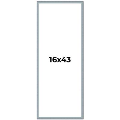 16x43 Frame Rustic Sky Blue Solid Wood Picture Frame | 0.75 Inch