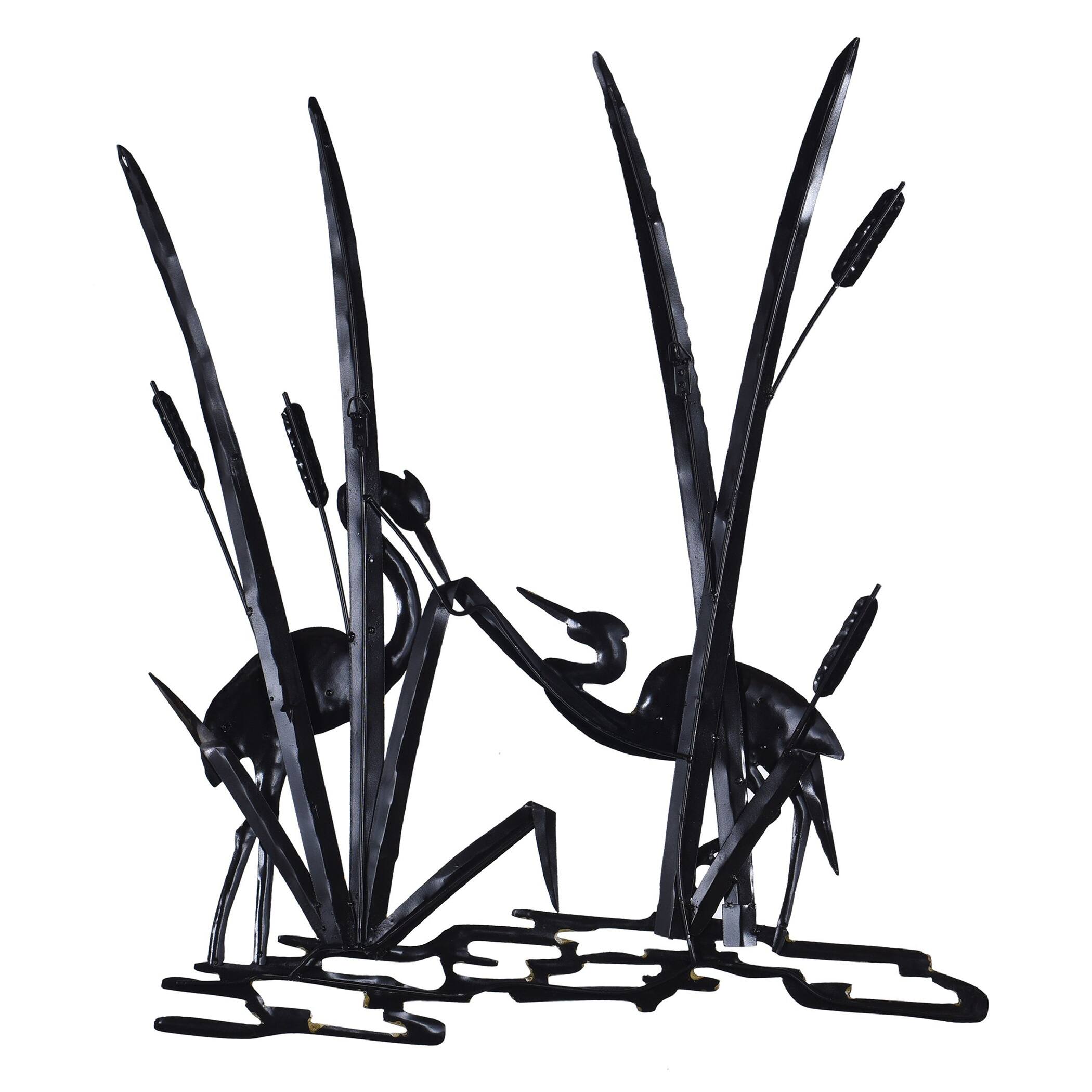 Two Gossiping Cranes Metal Wall Decor Bed Bath & Beyond 37078164