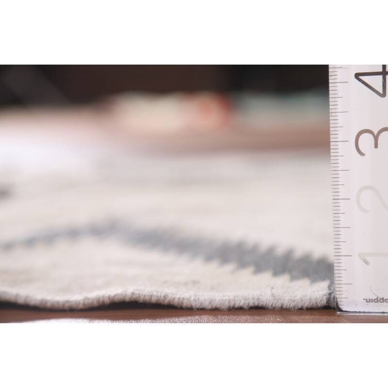 Reversible Kilim Accent Rug Flatweave Oriental Wool Carpet - 3'0"x 4'10"