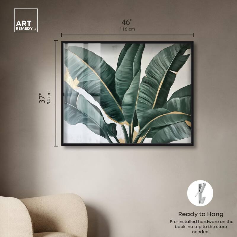 Jungle Jewel Jade II Shadowbox by Art Remedy