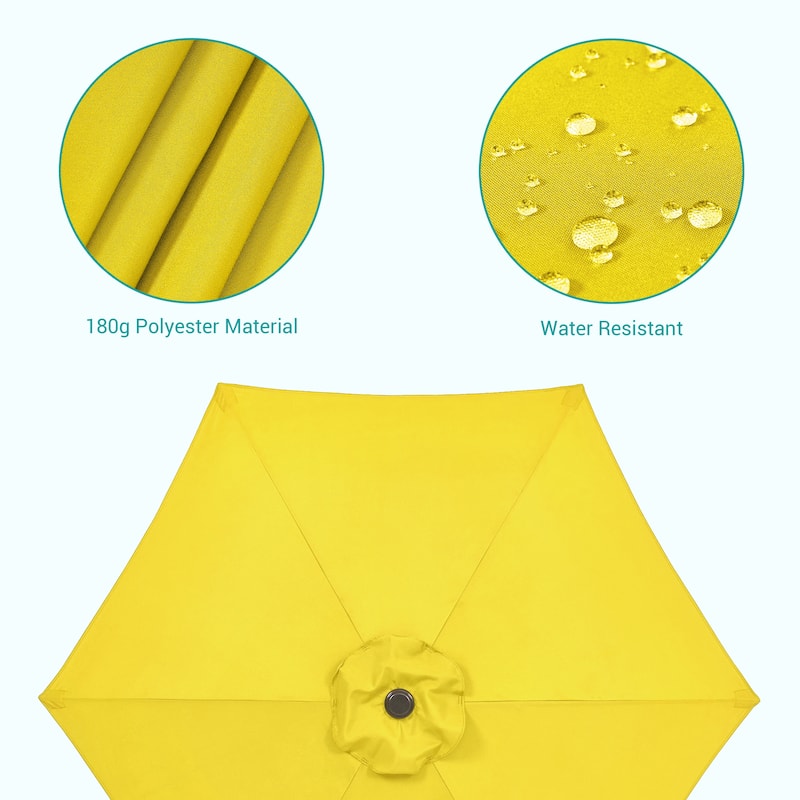 Bonosuki 7.5-foot Waterproof Sunshade Canopy Patio Umbrella