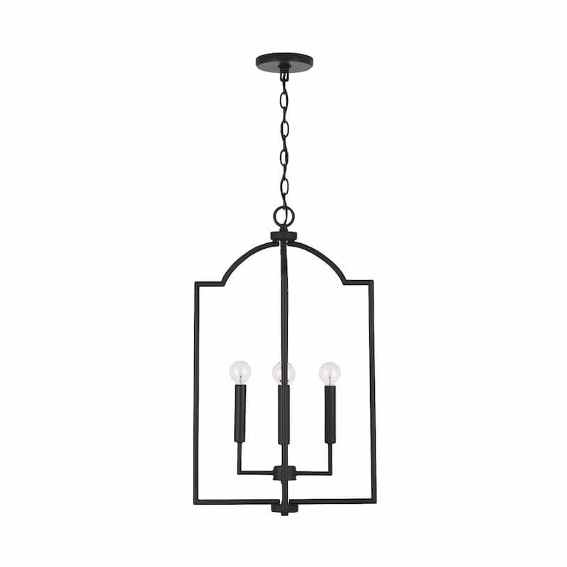 Carter 4-light Foyer Pendant - Matte Black