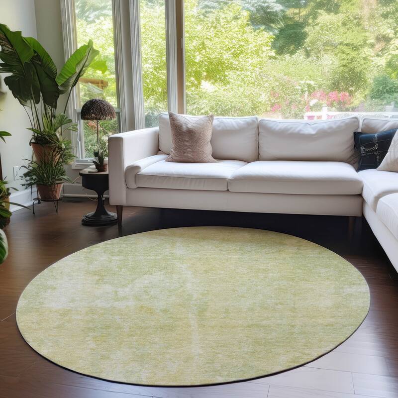 Machine Washable Indoor/ Outdoor Modern Ombre Chantille Rug