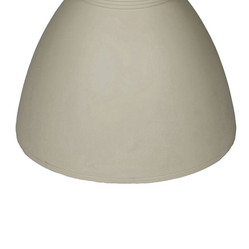 Niya 17 Inch Side End Table, Round Top, Pedestal Base, Indoor Outdoor, Gray