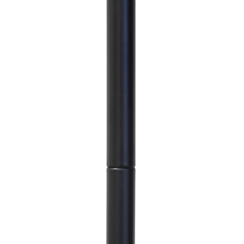 Metal Industrial Cage Floor Lamp with Curved Arm and Rotary Switch - 9.57 x 7.87 x 54.50 in. (L x W x H)