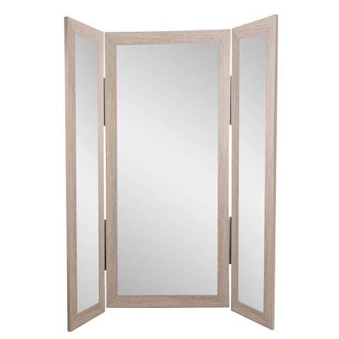 Farmhouse Full Body Trifold Dressing Mirror