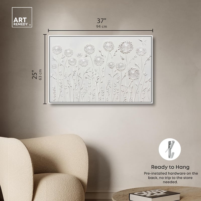 Floral Lace II Canvas by Art Remedy